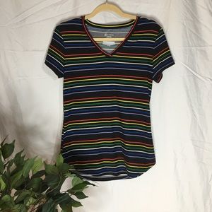 Rainbow Striped T Shirt